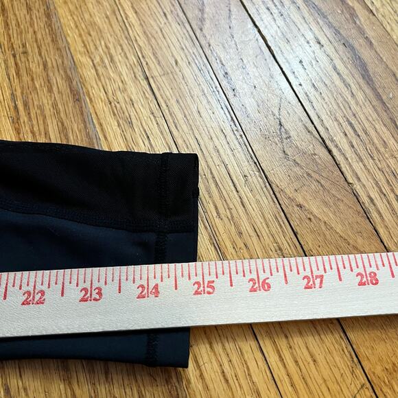 Zyia Leggings Womens 4 Black Stripe Crop Pants - Picture 8 of 8